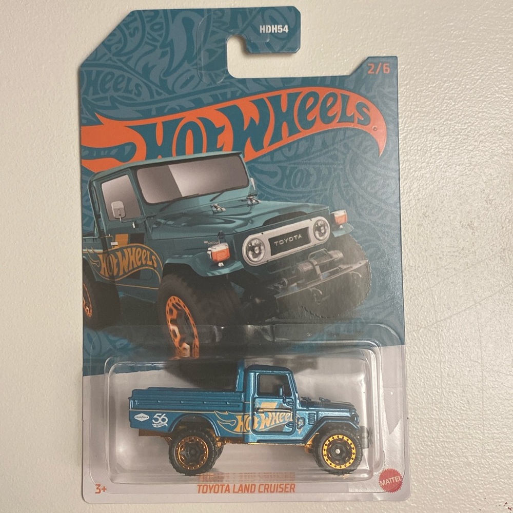 Hot Wheels 2024 56th Anniversary Pearl & Chrome Toyota Land Cruiser